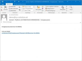 Automatische Erinnerung in Outlook